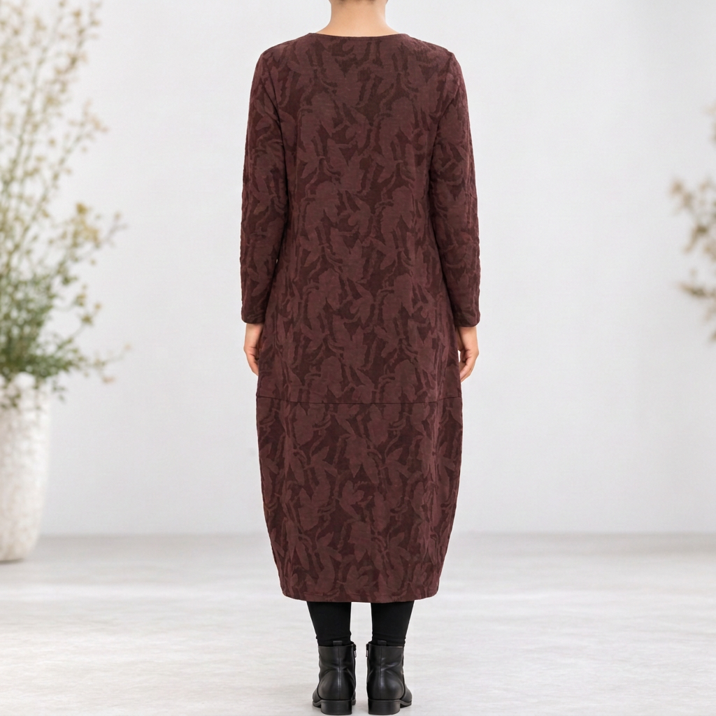 Alma Cocoon Midi Dress - Lead Product Detail