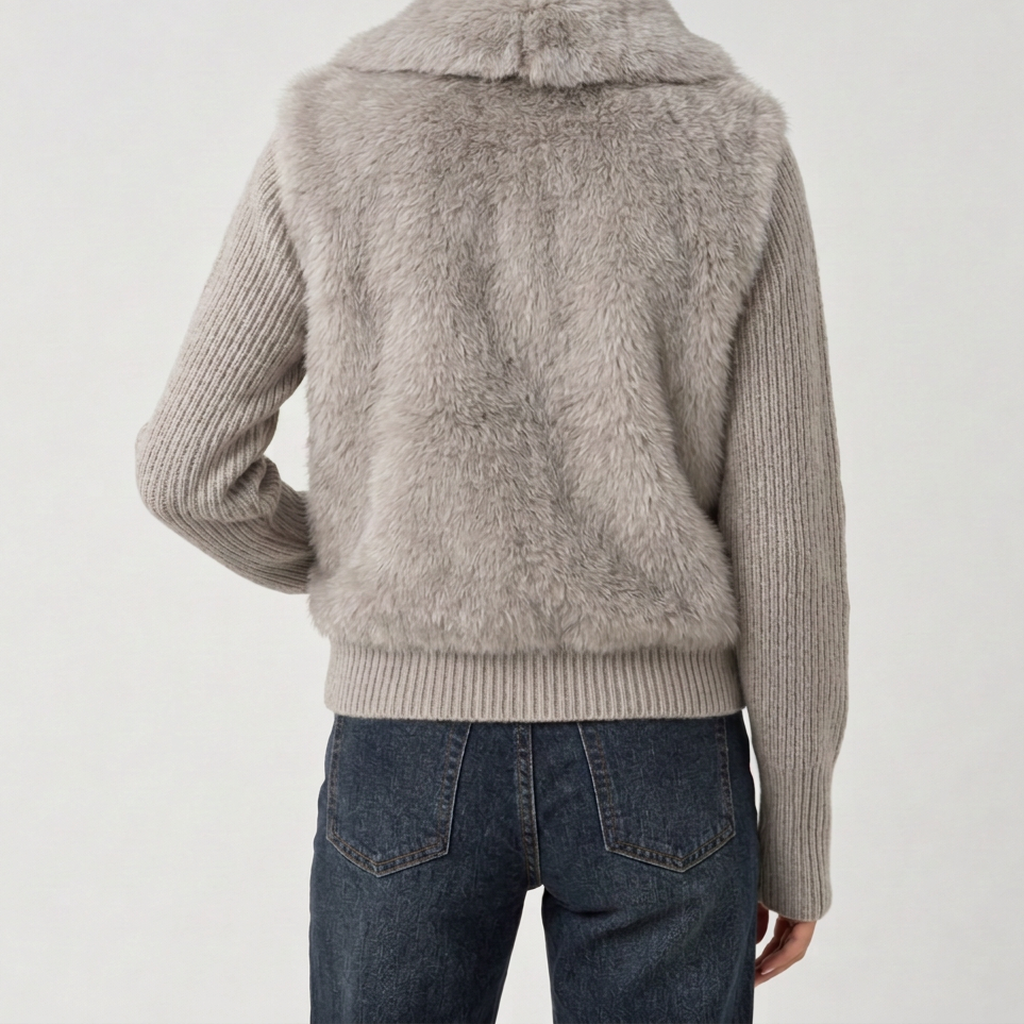 Beadnell Fur-Panel Jacket - Lead Product Detail