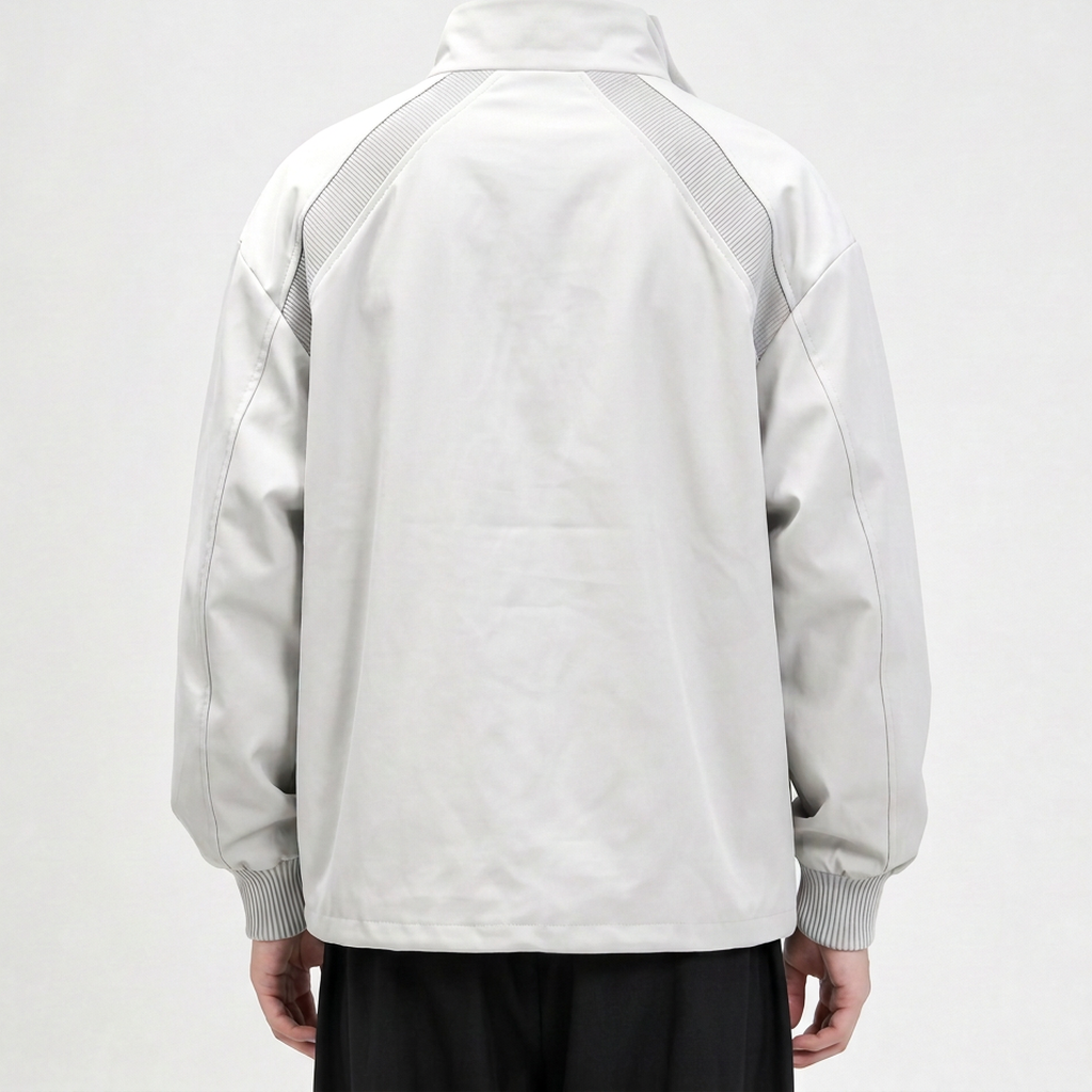 Dario Stand Collar Jacket - Lead Product Detail