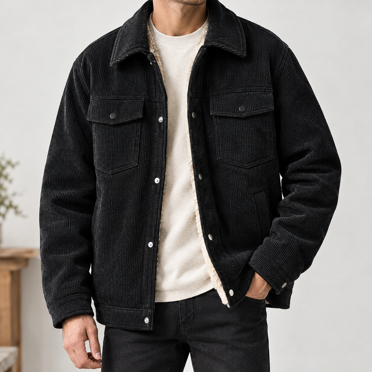 Bishopdale Corduroy Jacket - Black