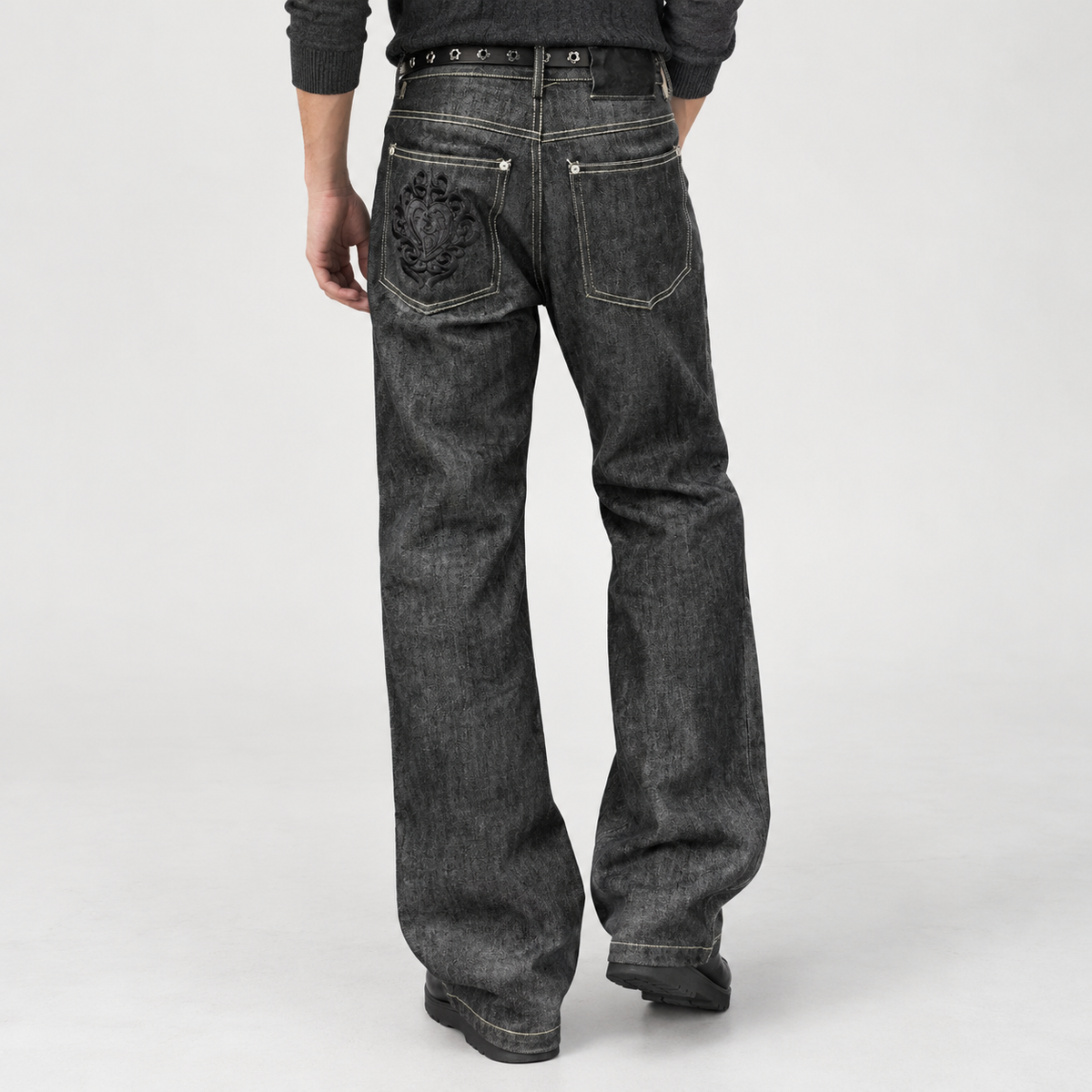 Parracombe Flared Jeans - Black