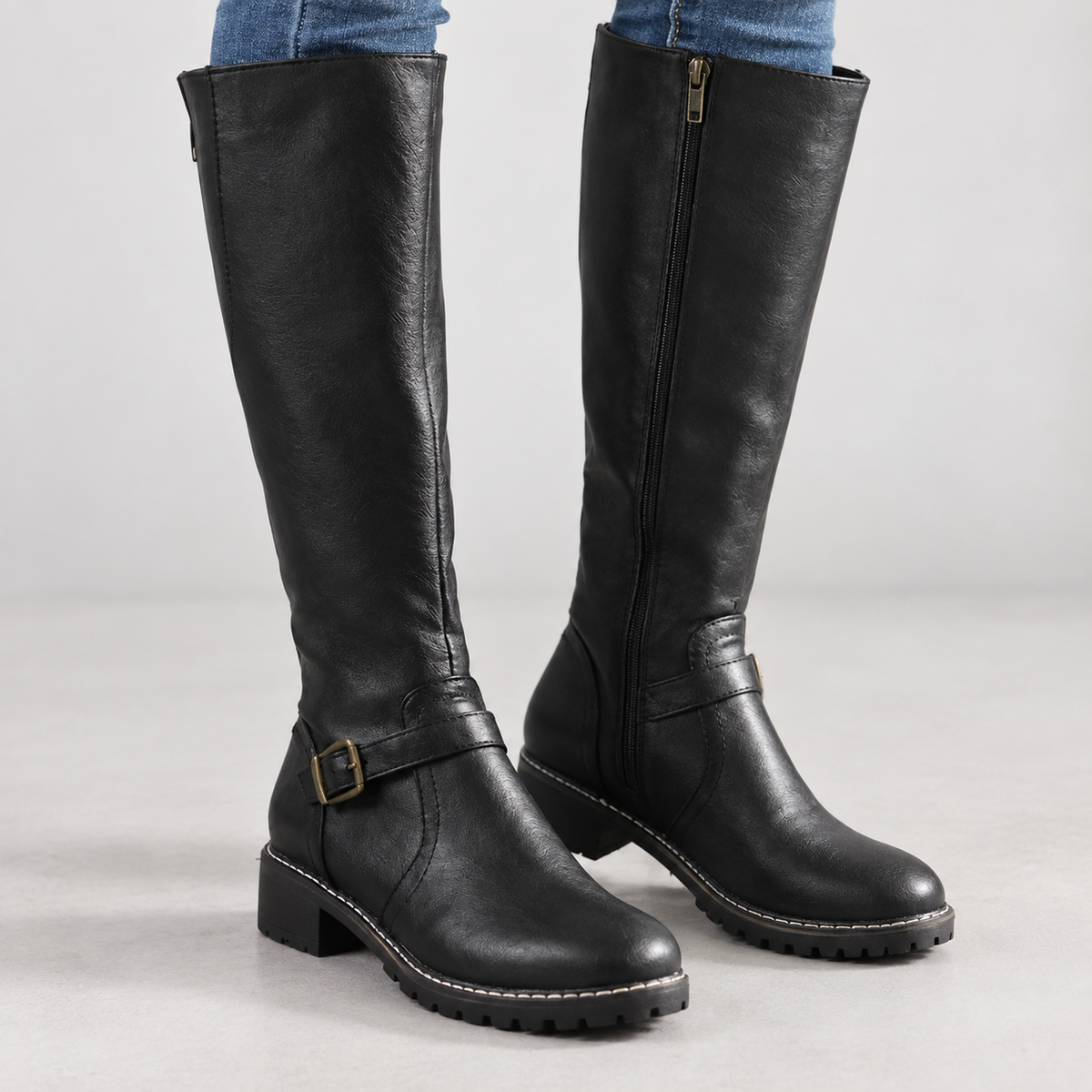 Thirlmere Buckle Boots - Black