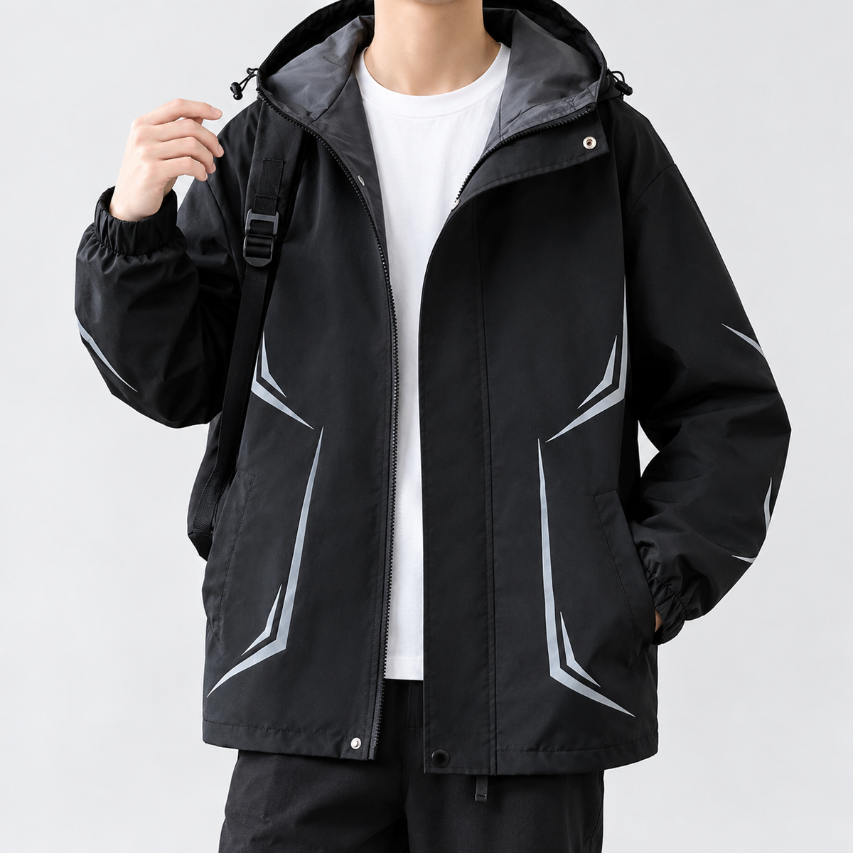 Fleetwith Graphic Jacket - Black