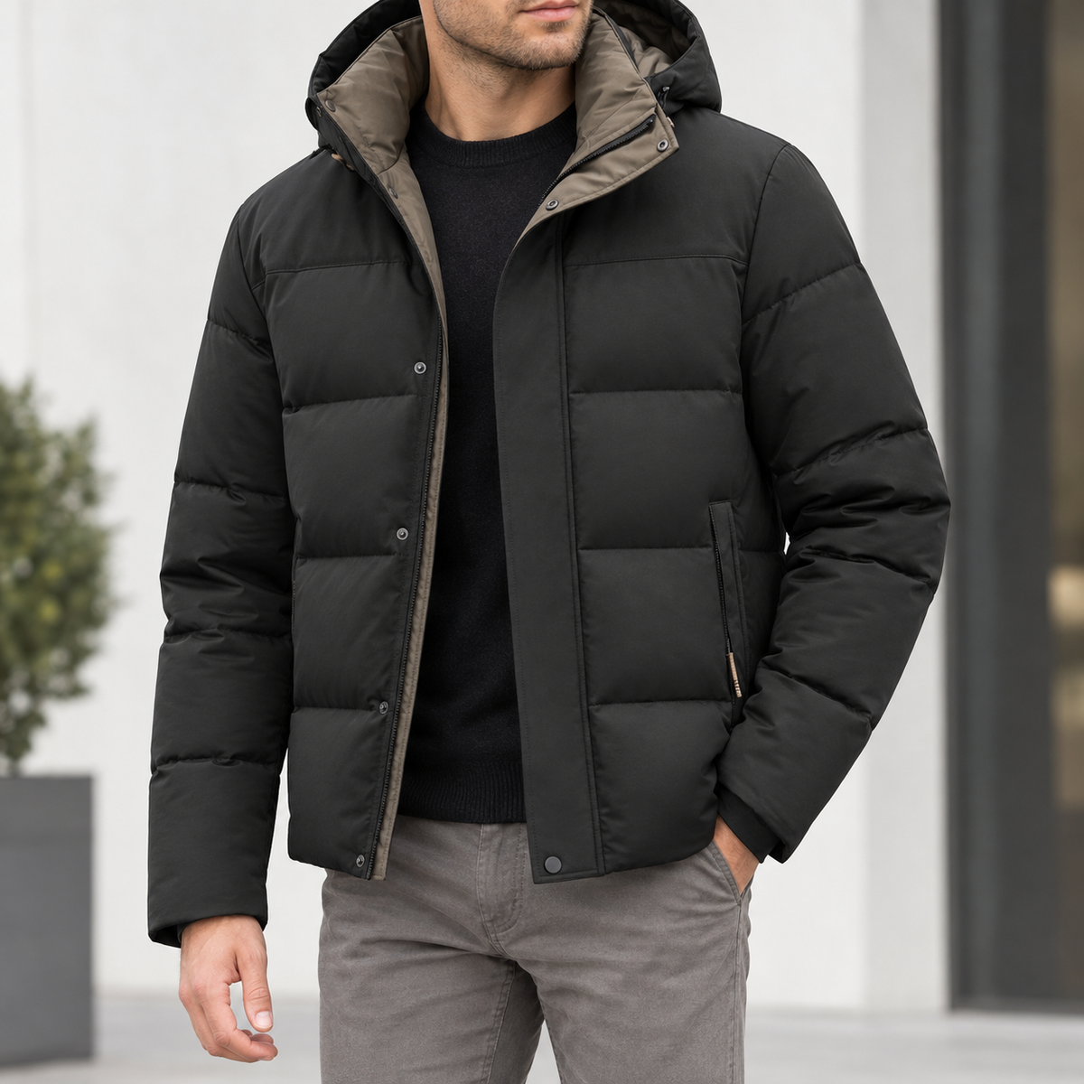 Romano Padded Jacket - Black
