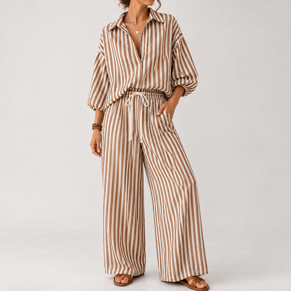 Lynmouth Relaxed Set - Khaki