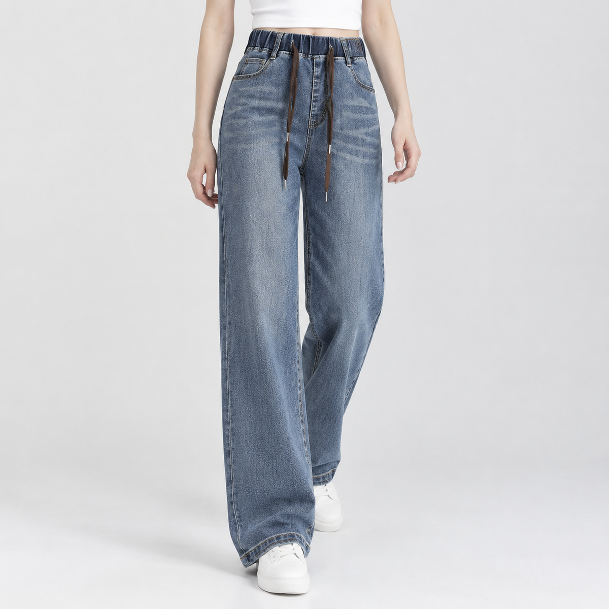Chalford Wide Leg Jeans - Light Blue