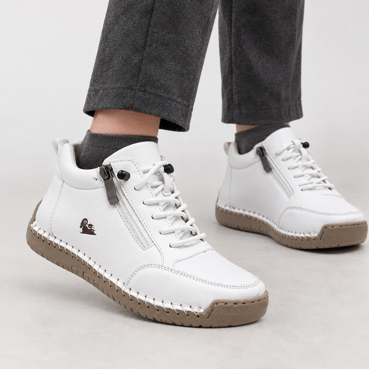Firbank Hand-Stitched Sneakers - White