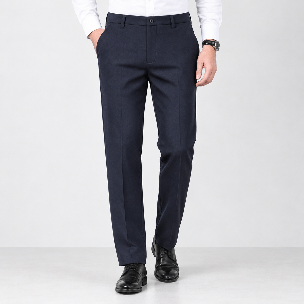 Beaminster Straight Leg Pants - Navy Blue