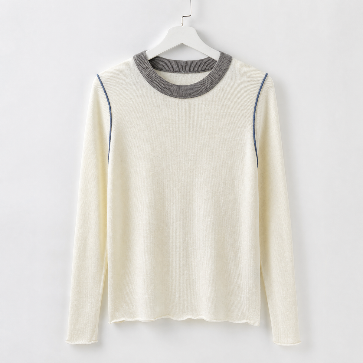Stanway Contrast Sweater - Apricot