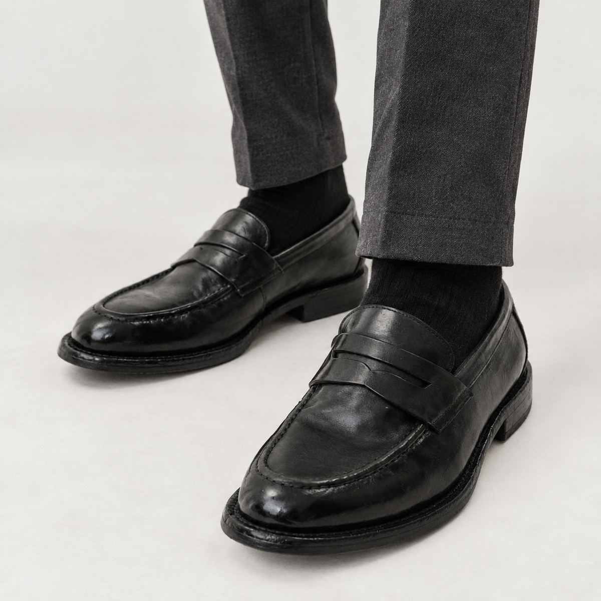 Ilmington Leather Loafers - Black