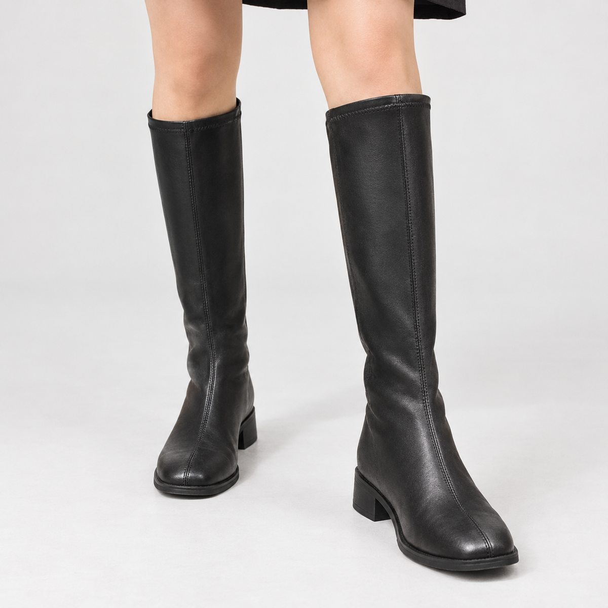 Chedglow Knee High Boots - Black