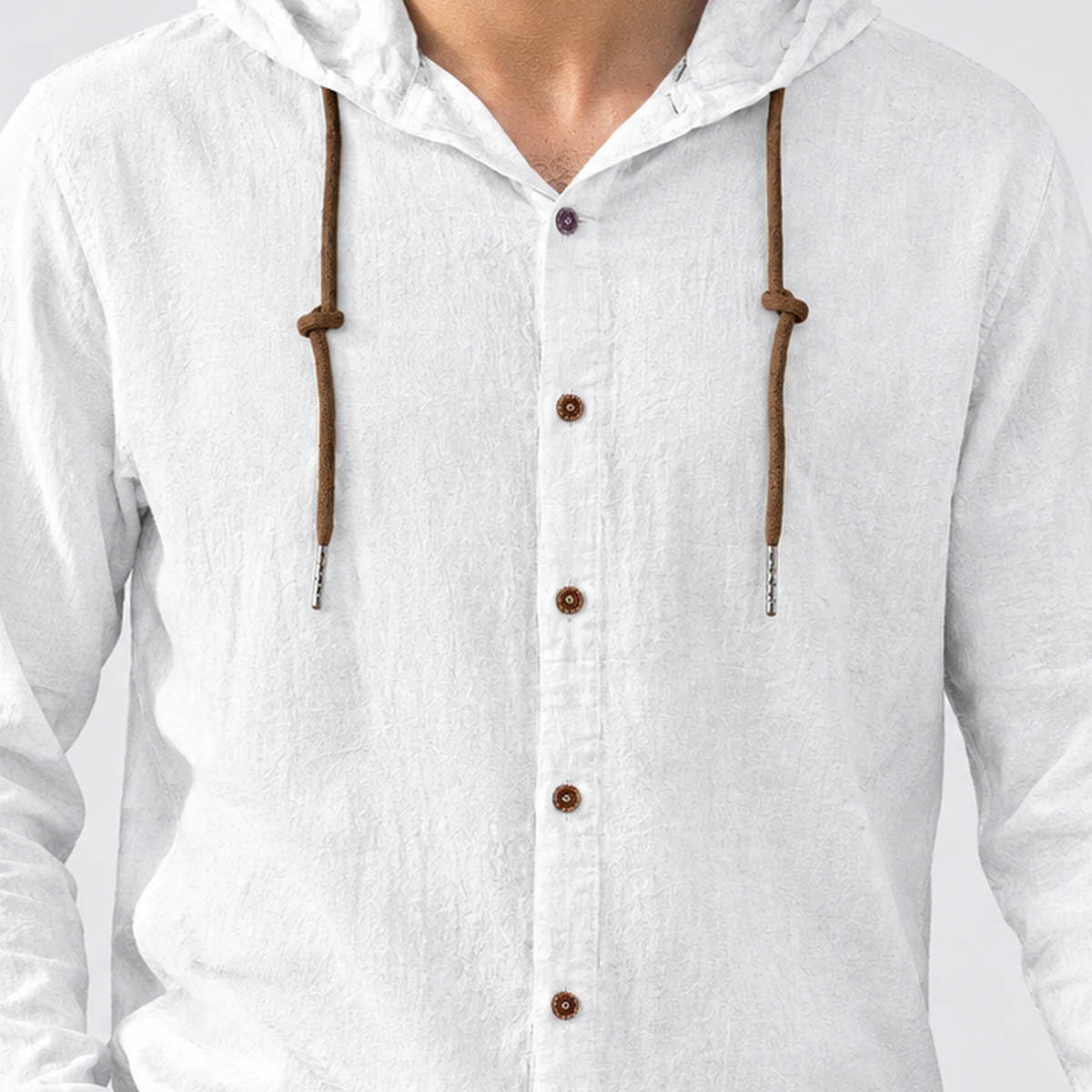 Caleb Hooded Shirt - Lead Product Detail