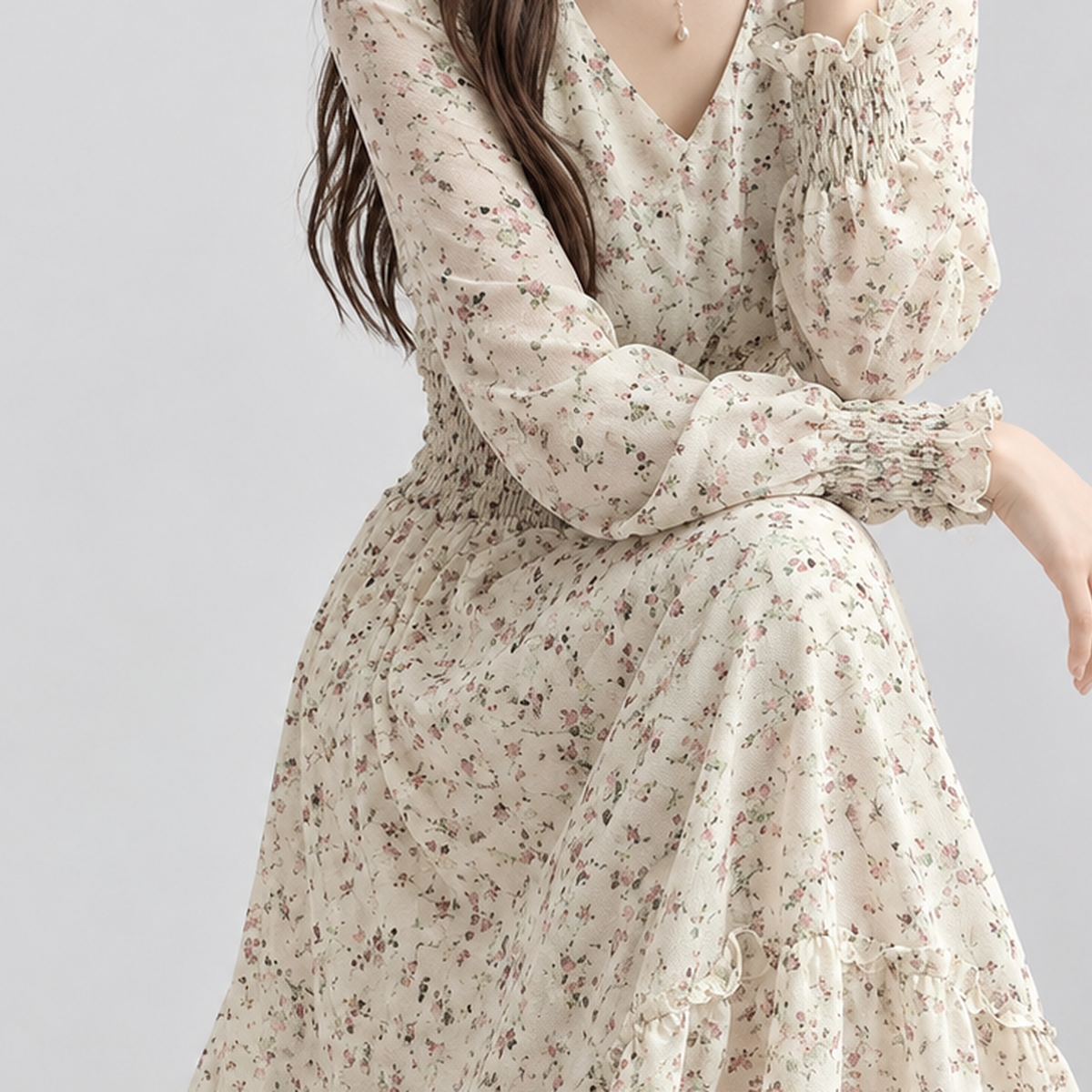 Dulverton Ruffle Maxi Dress - Lead Product Detail