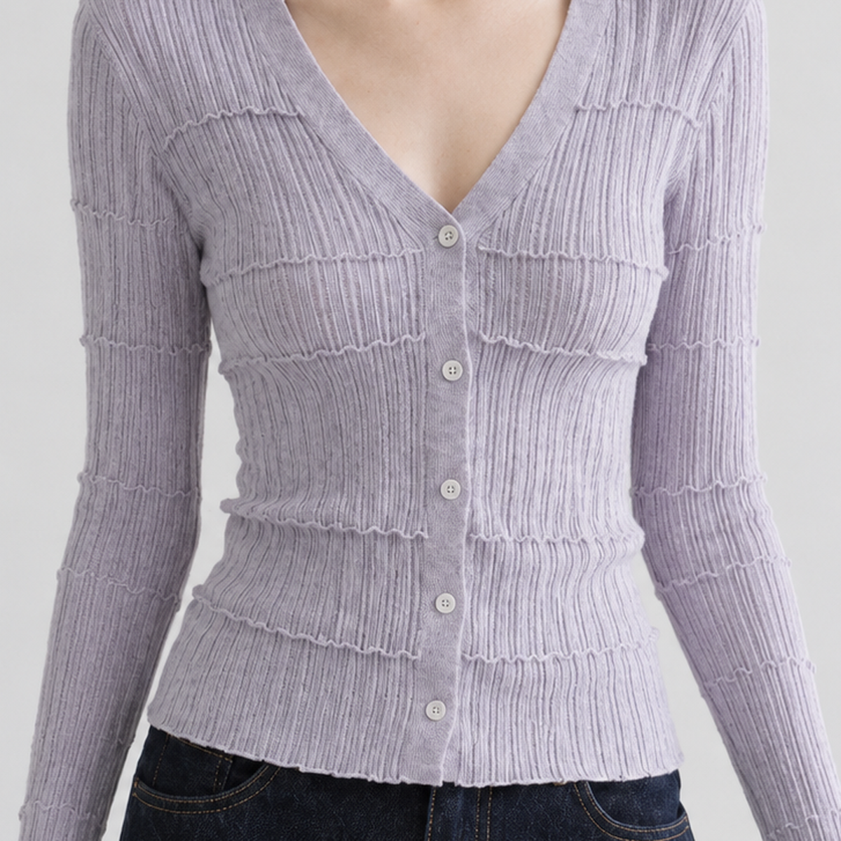 Barripper Ribbed Cardigan - Lead Product Detail