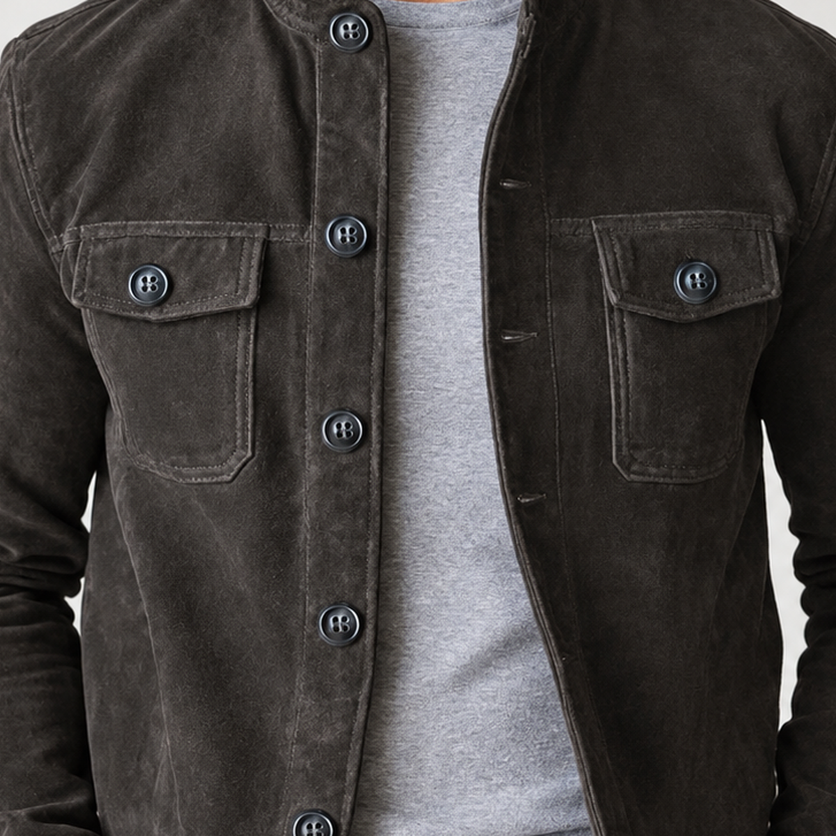 Arrathorne Stand Collar Jacket - Lead Product Detail