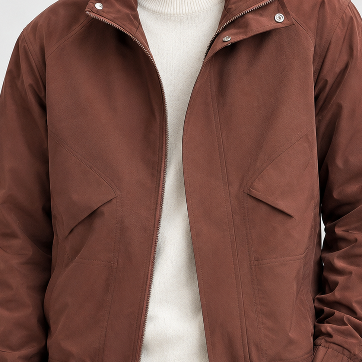 Chedington Stand Collar Jacket - Lead Product Detail
