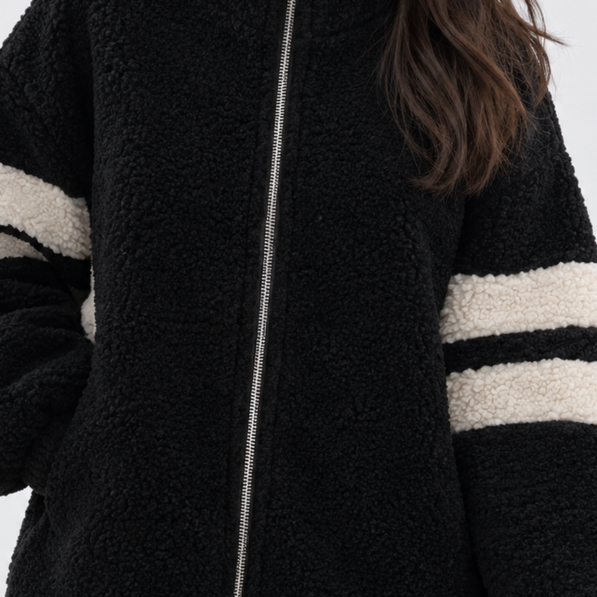 Chilbridge Relaxed Teddy Jacket - Lead Product Detail
