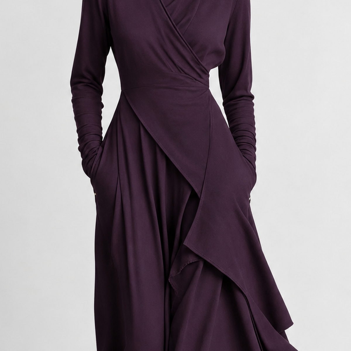 Hepple Draped Maxi Dress - Lead Product Detail