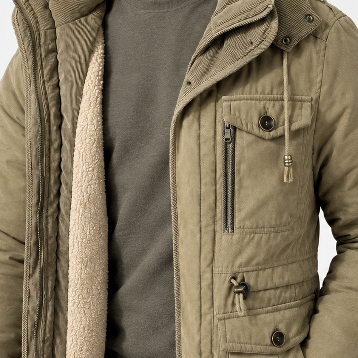 Craster Utility Jacket - Lead Product Detail
