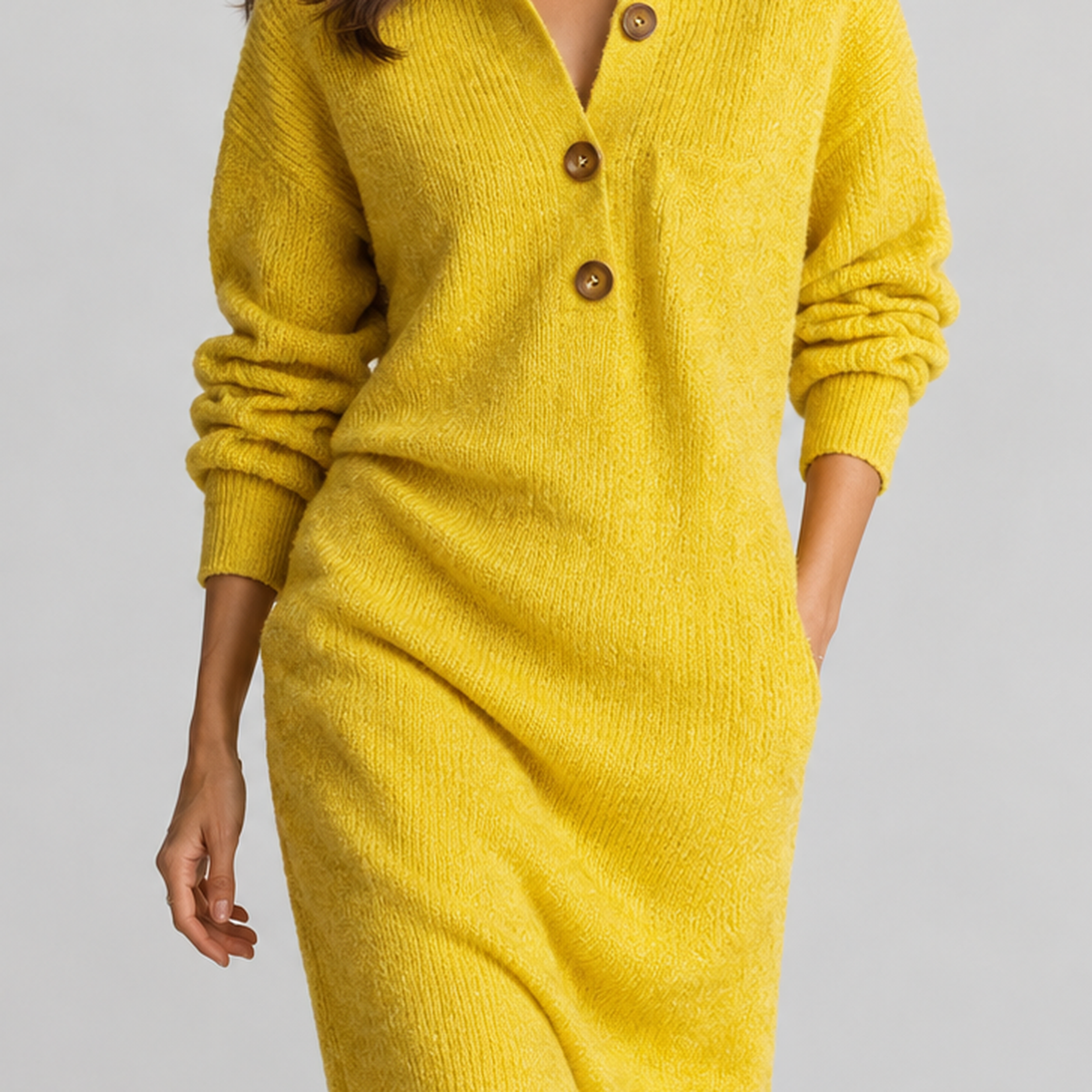 Ludgvan Ribbed Sweater Dress - Lead Product Detail