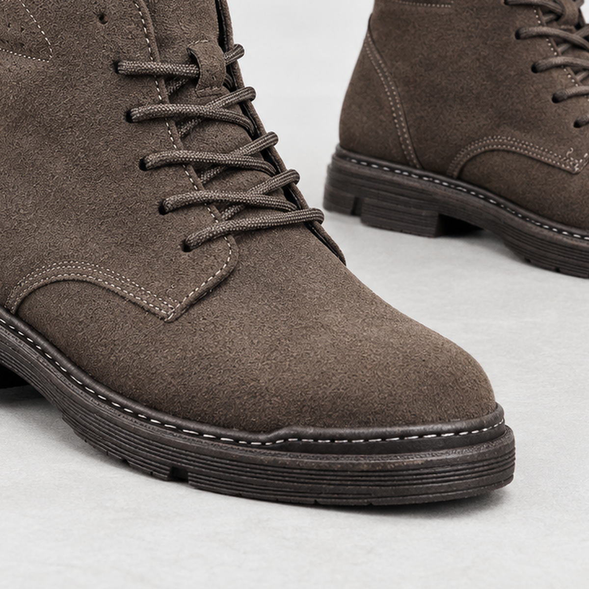 Caistor Suede Ankle Boots - Lead Product Detail