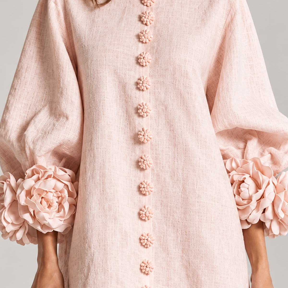 Porkellis Floral Cuff Dress - Lead Product Detail