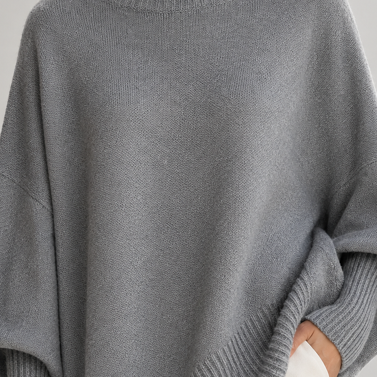 Bromlow Poncho Knit Sweater - Lead Product Detail
