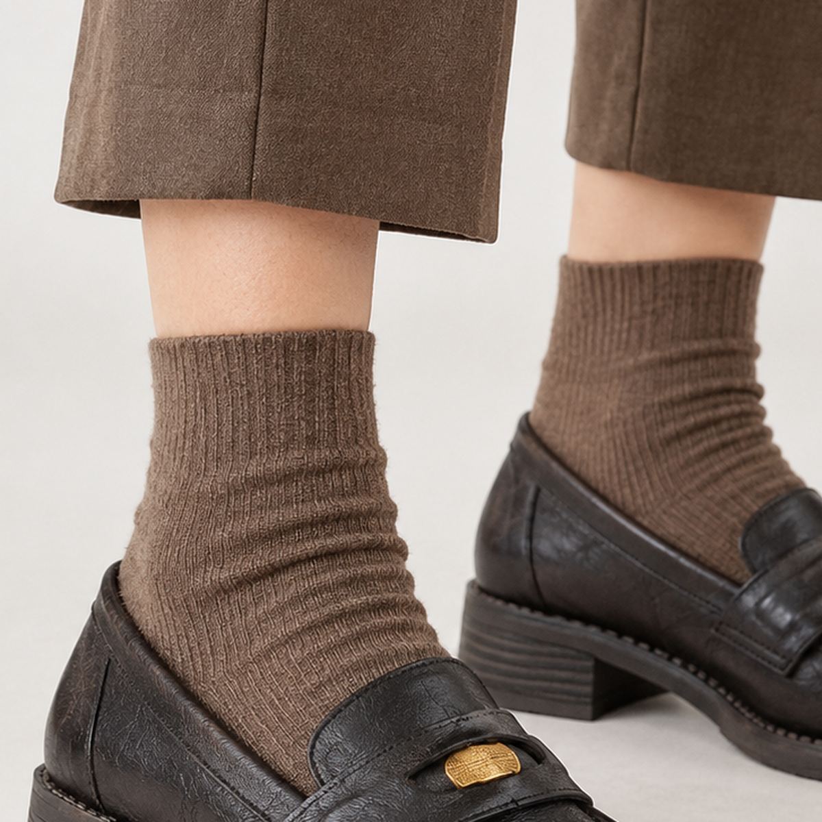 Bretforton Block Heel Loafers - Lead Product Detail