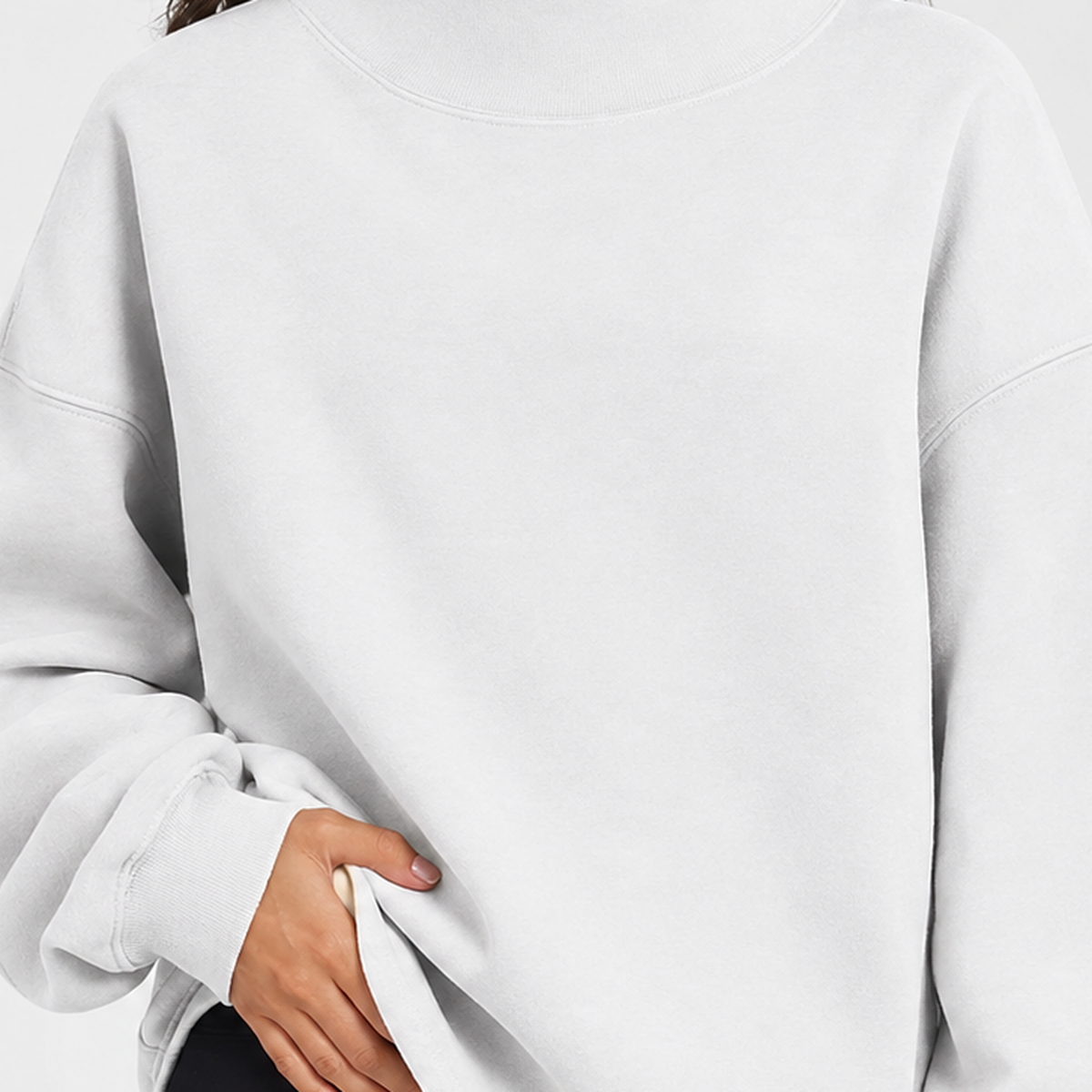Swinhope Mock Neck Sweater - Lead Product Detail
