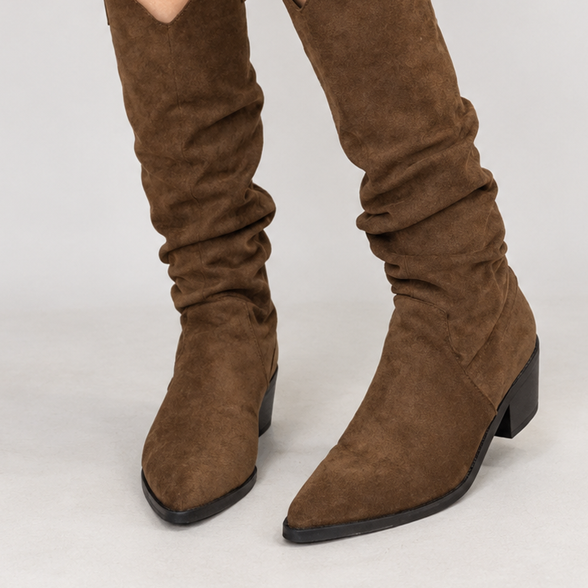 Seathwaite Ruched Boots - Lead Product Detail