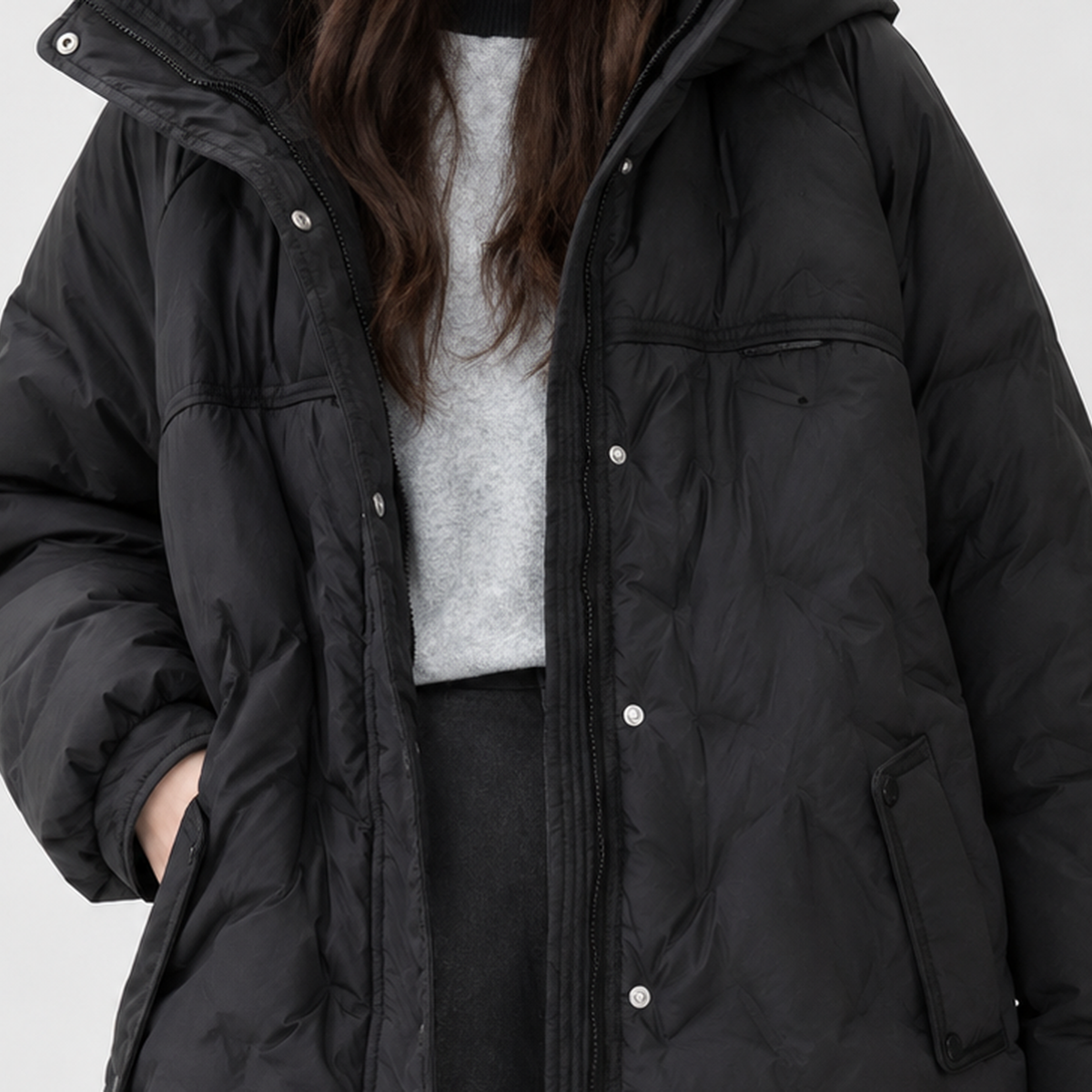 Ashperton Quilted Jacket - Lead Product Detail