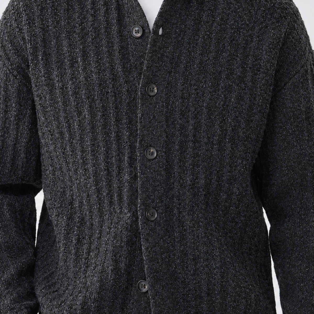 Wolfscote Ribbed Cardigan - Lead Product Detail