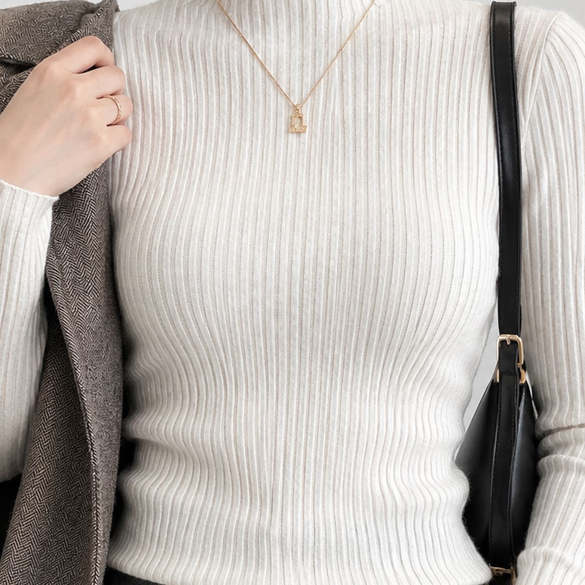 Bailrigg Mock Neck Sweater - Lead Product Detail