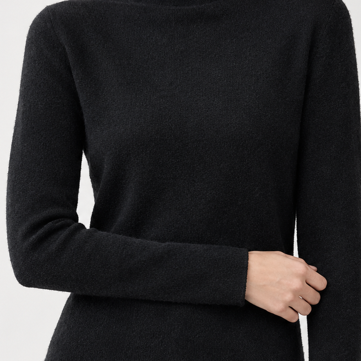 Polperro Cashmere Turtleneck - Lead Product Detail