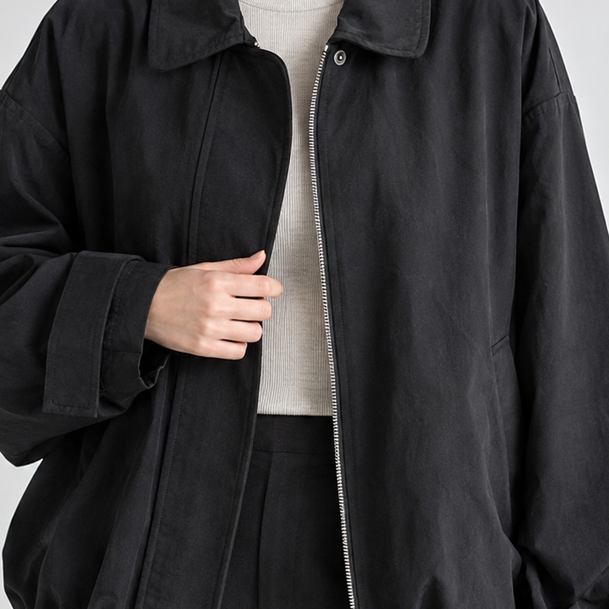 Bamford Zip Jacket - Lead Product Detail