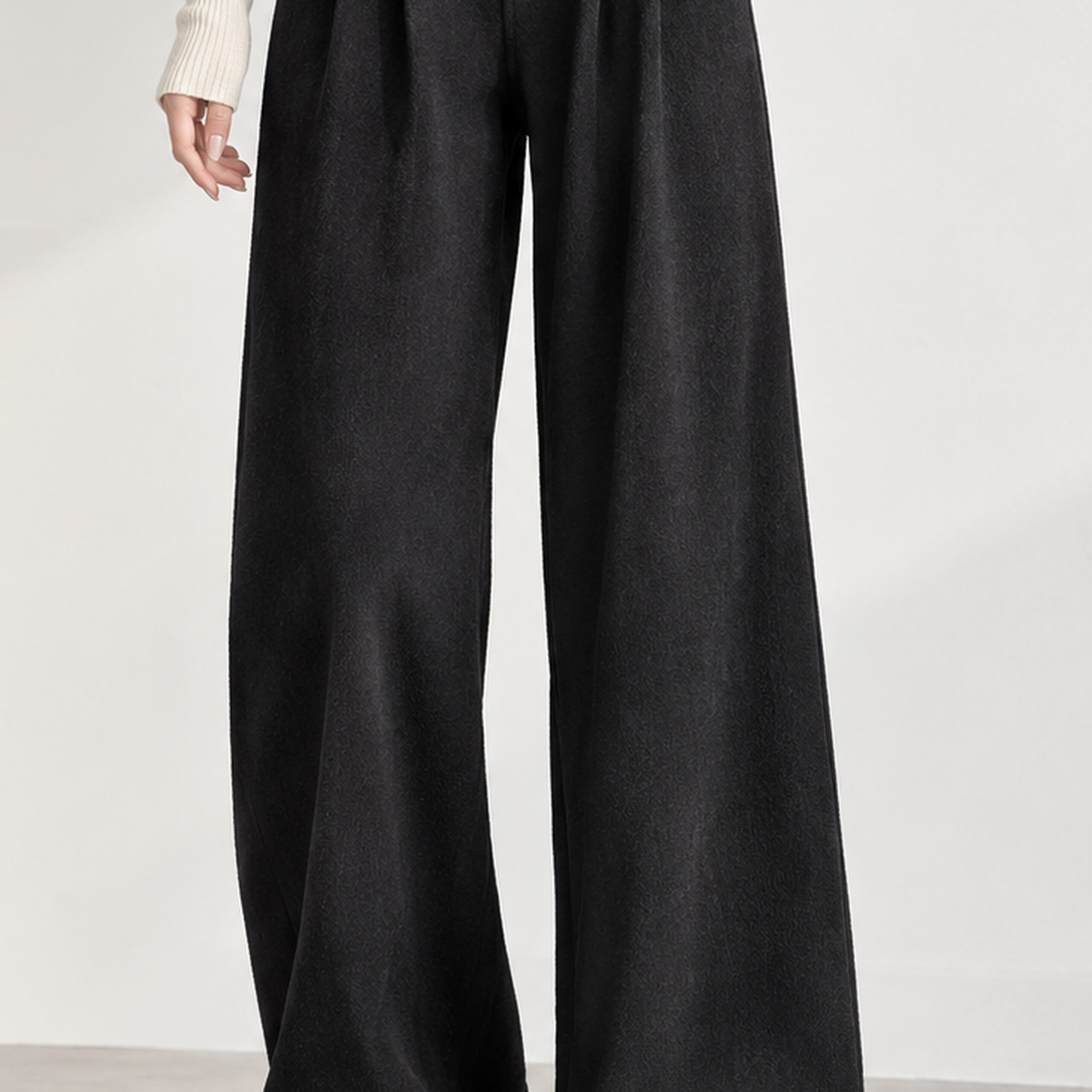 Fearby Pleated Wide Leg Pants - Lead Product Detail