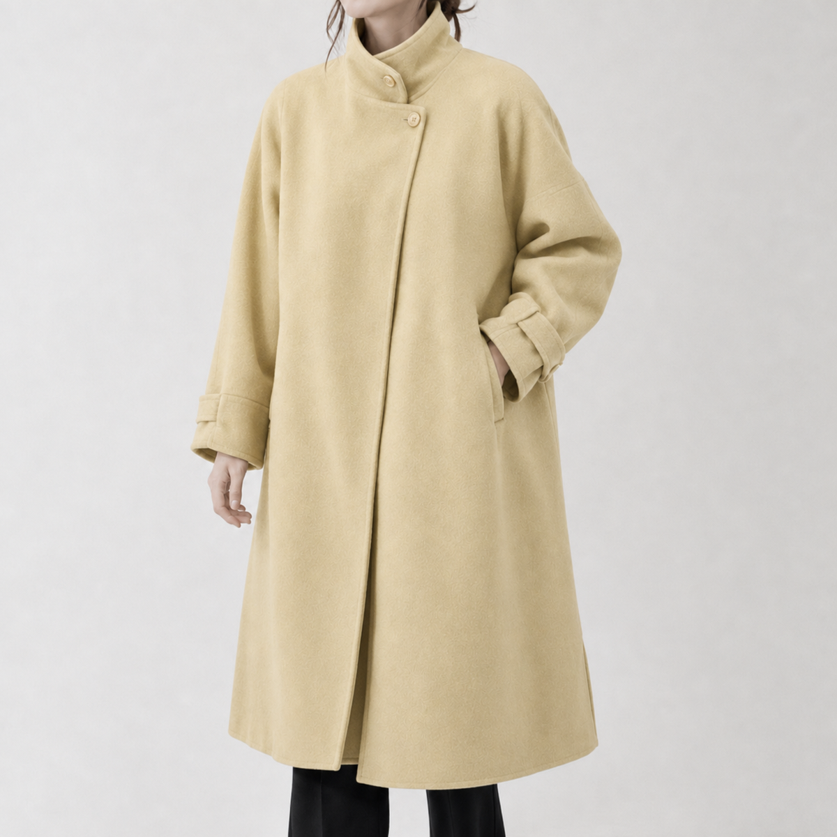 Lydford Wool Coat - Light Yellow