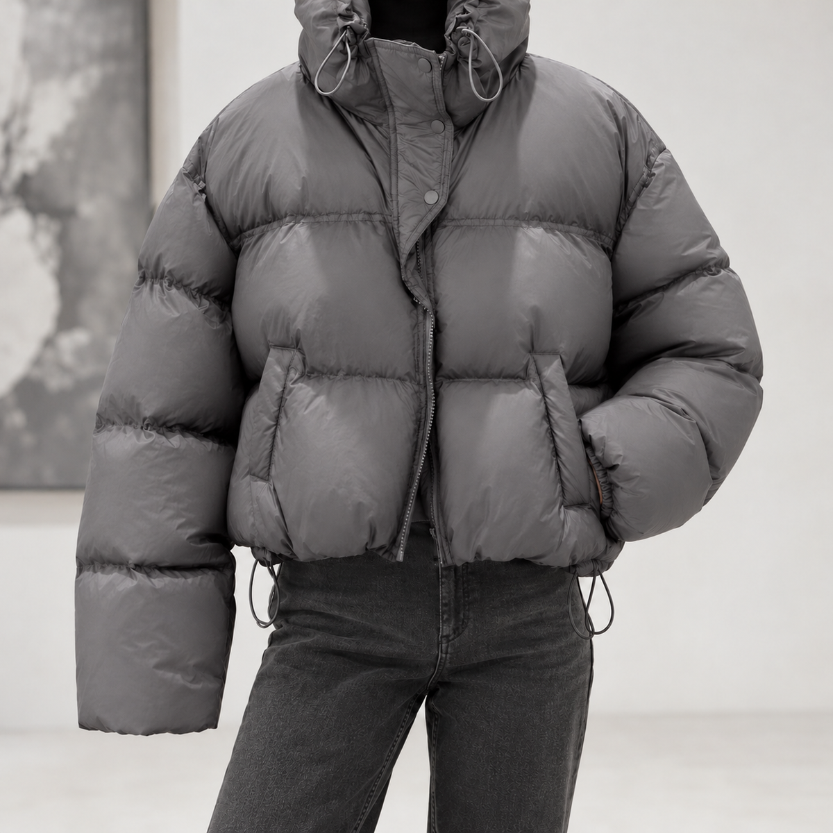 Barlings Hooded Jacket - Dark Gray