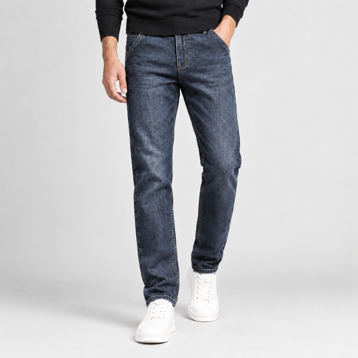 Branxholme Straight Leg Jeans - Retro Blue Xk
