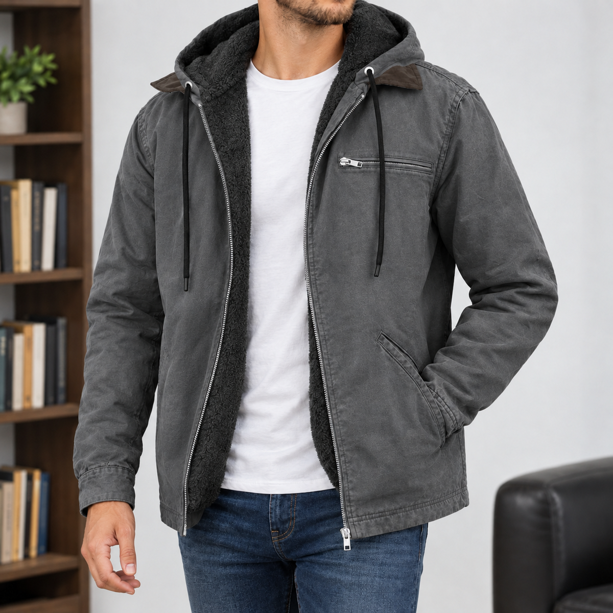 Burley Hooded Jacket - Gray