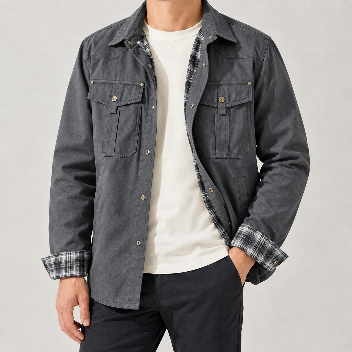 Blake Utility Jacket - Gray