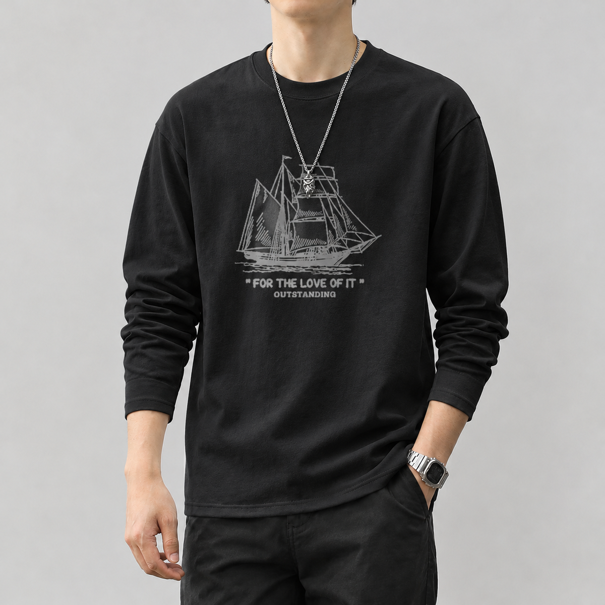 Scarness Relaxed T Shirt - Black