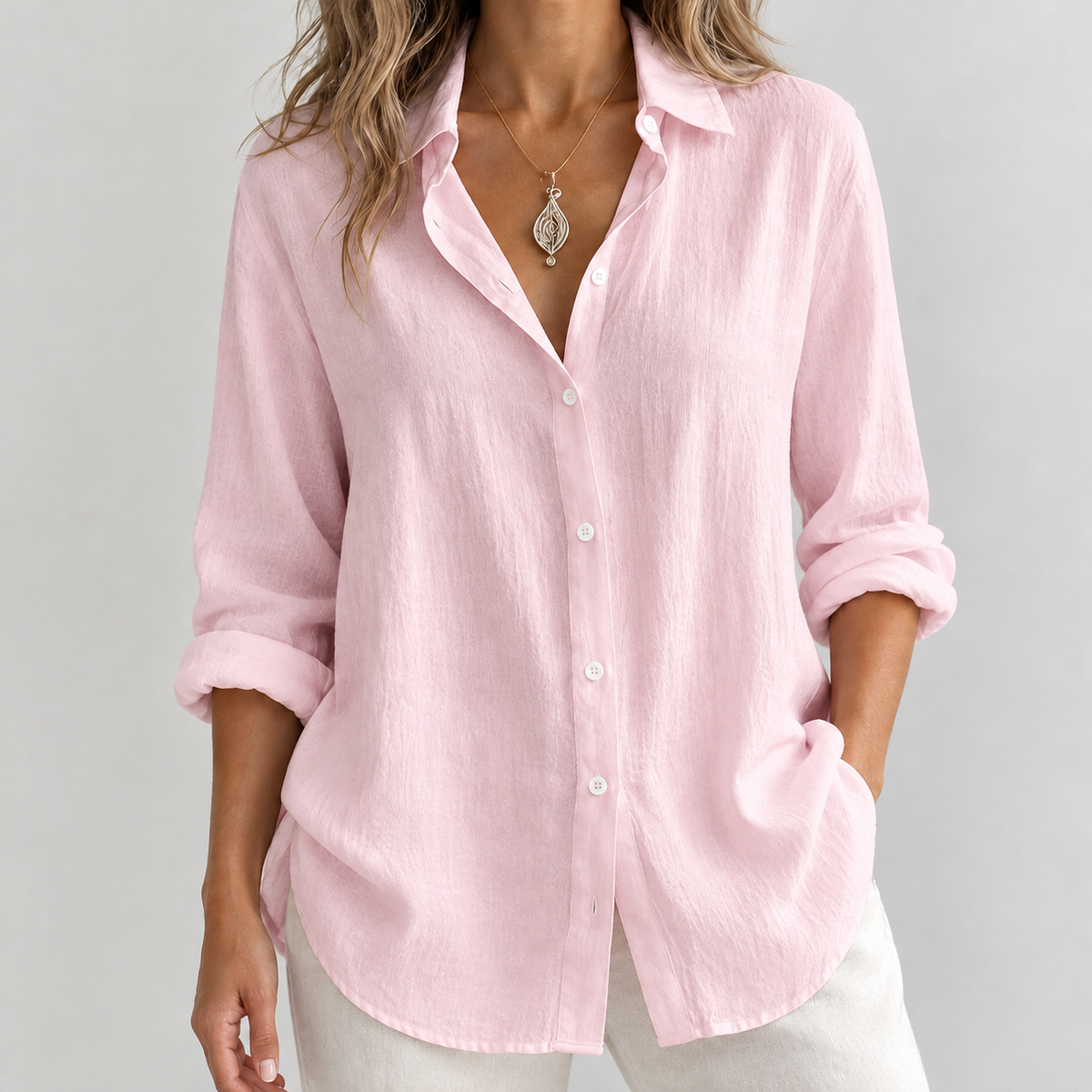 Achiltibuie Relaxed Shirt - Pink