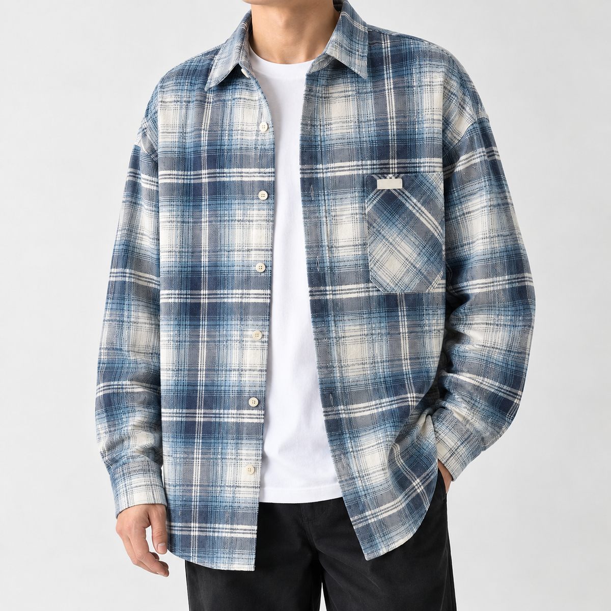 Hannaford Plaid Overshirt - Blue
