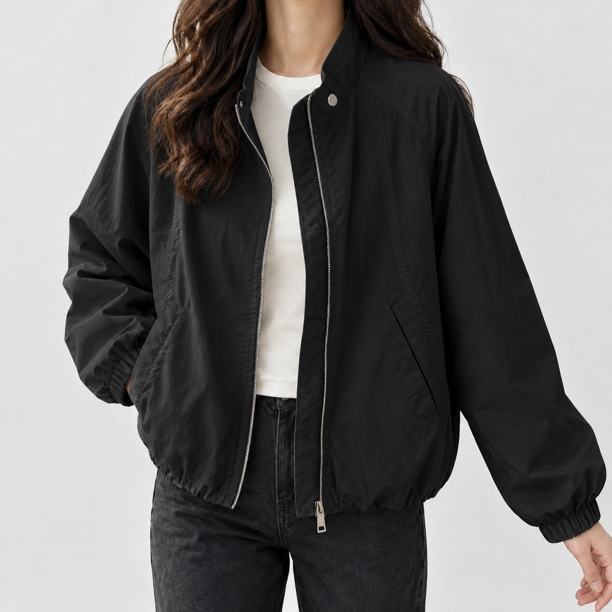 Bainbridge Cropped Jacket - Black