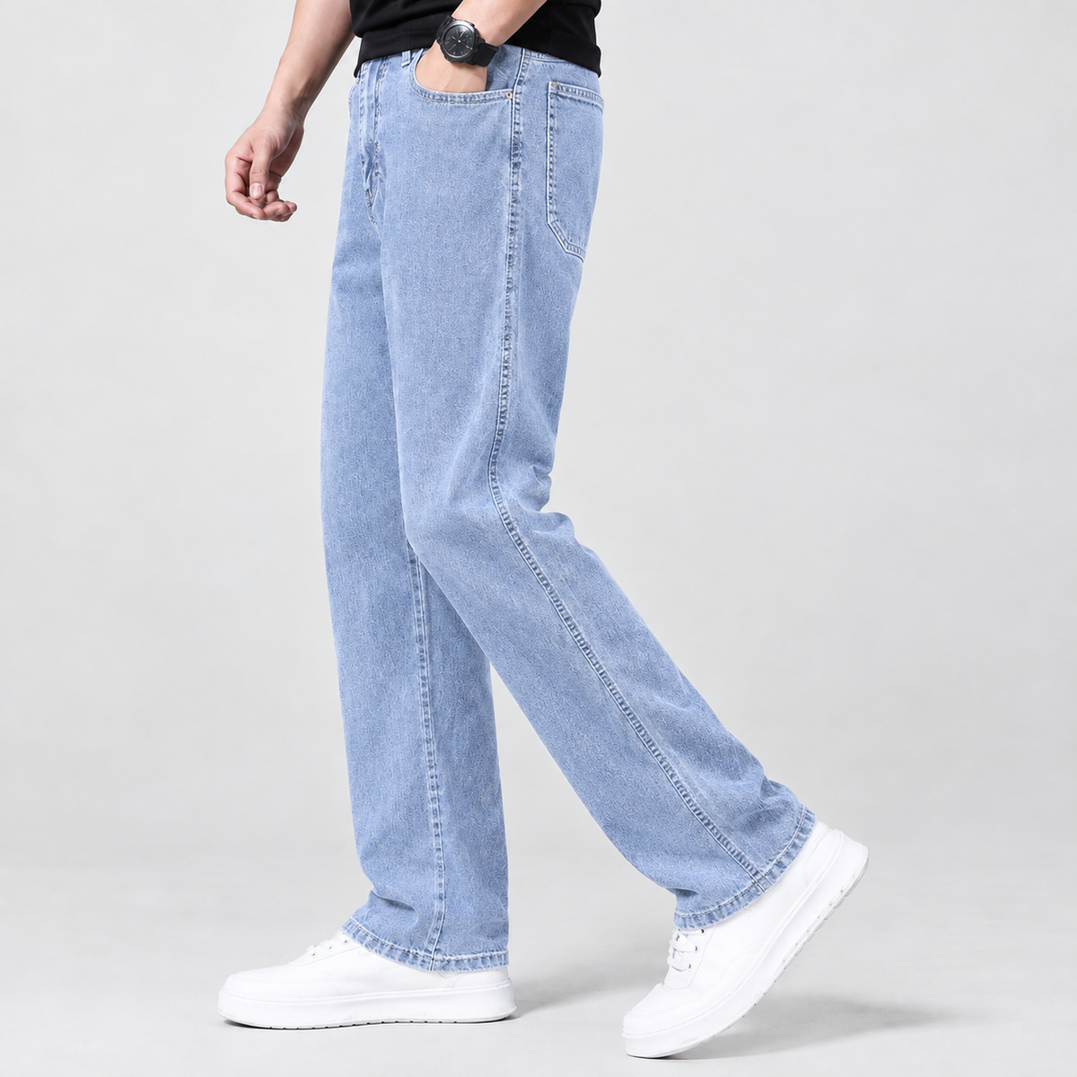 Usselby Straight Jeans - Light Blue