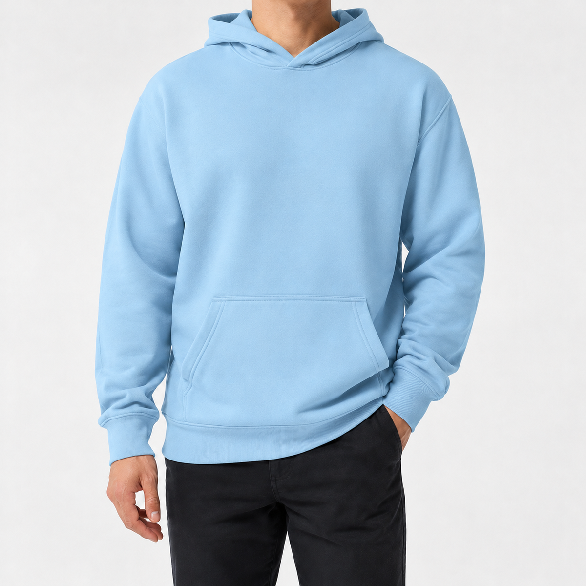 Ullswater Classic Pullover Hoodie - Light Blue