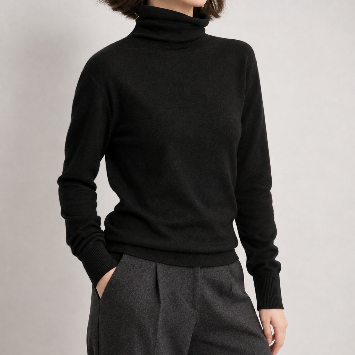 Sadgill Turtleneck Sweater - Black