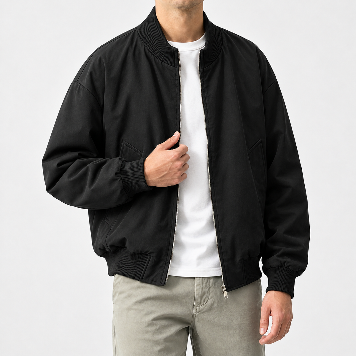 Netherton Bomber Jacket - Black