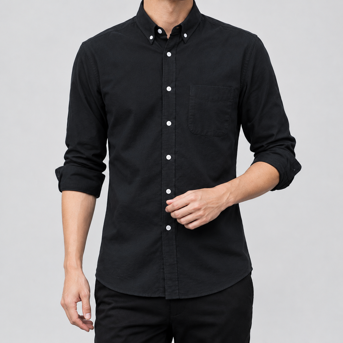 Wonston Button Down Shirt - Black